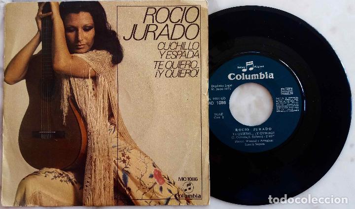 Discos de vinilo: ROC&Iacute;O JURADO, CUCHILLO Y ESPADA. SINGLE ESPA&Ntilde;A A&Ntilde;O 1971 - Foto 1