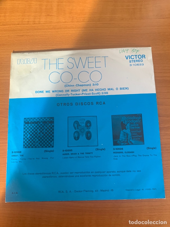 Discos de vinilo: The Sweet - Co-Co - Foto 2