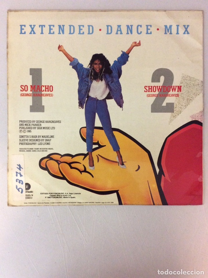 Discos de vinilo: So Macho! Sinitta - Foto 2