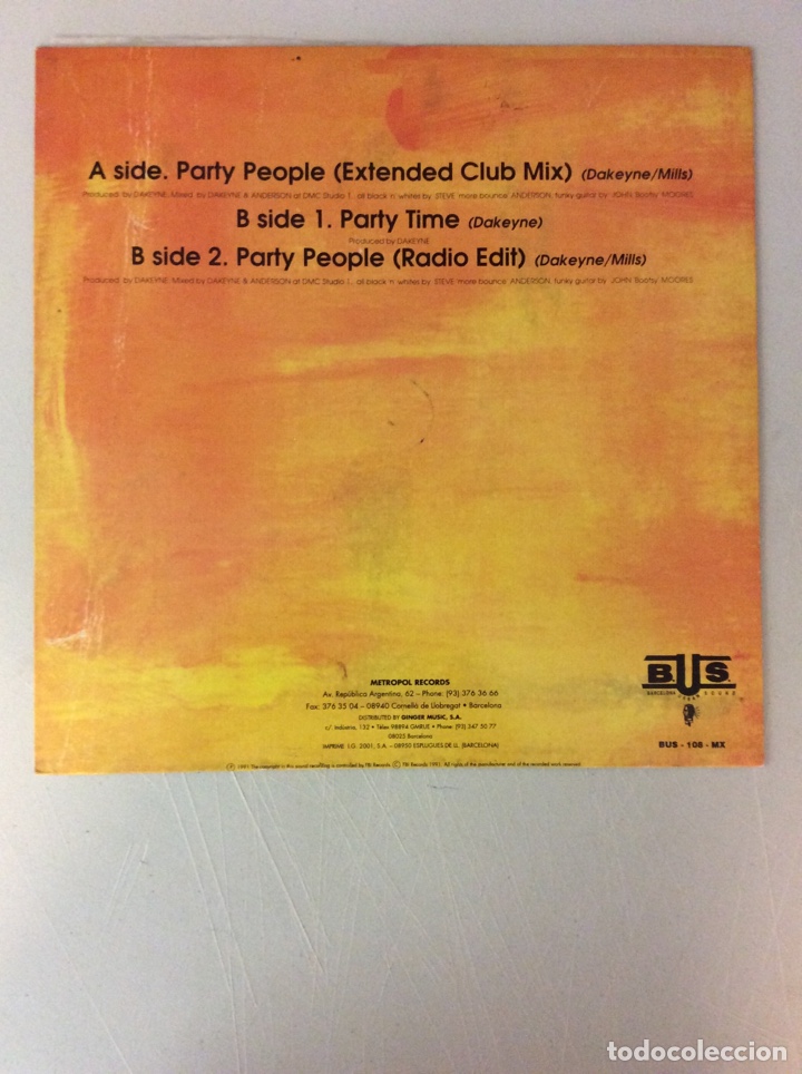 Discos de vinilo: Word for word. Party people - Foto 2
