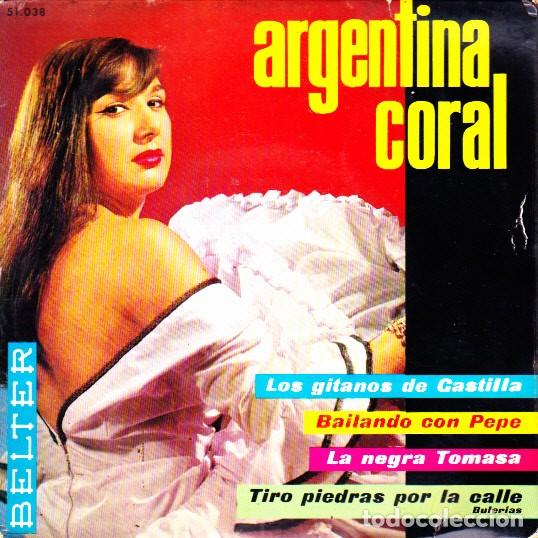 Discos de vinilo: EP ARGENTINA CORALLOS GITANOS DE CASTILLA + 3 - Foto 1