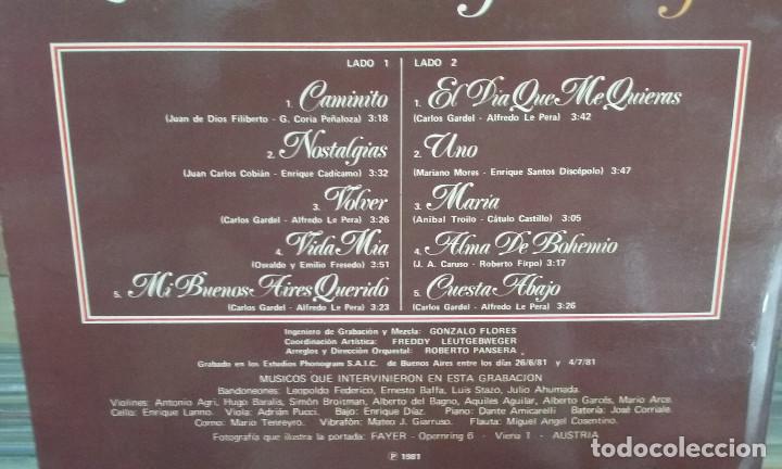 Discos de vinilo: Placido Domingo. Tango. Polydor 1981, ref. 24 80 617 -- LP - Foto 3