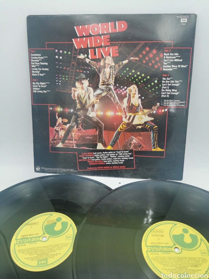 Discos de vinilo: SCORPIONS WORLD WIDE LIVE - Foto 2