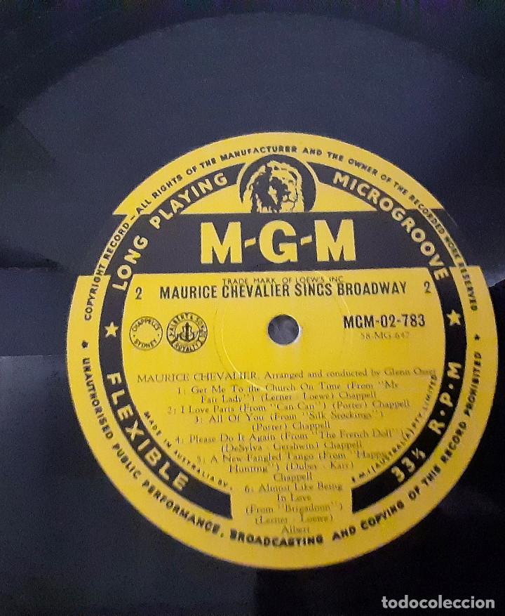 Discos de vinilo: MAURICE CHEVALIER - SINGS BROADWAY - Foto 6