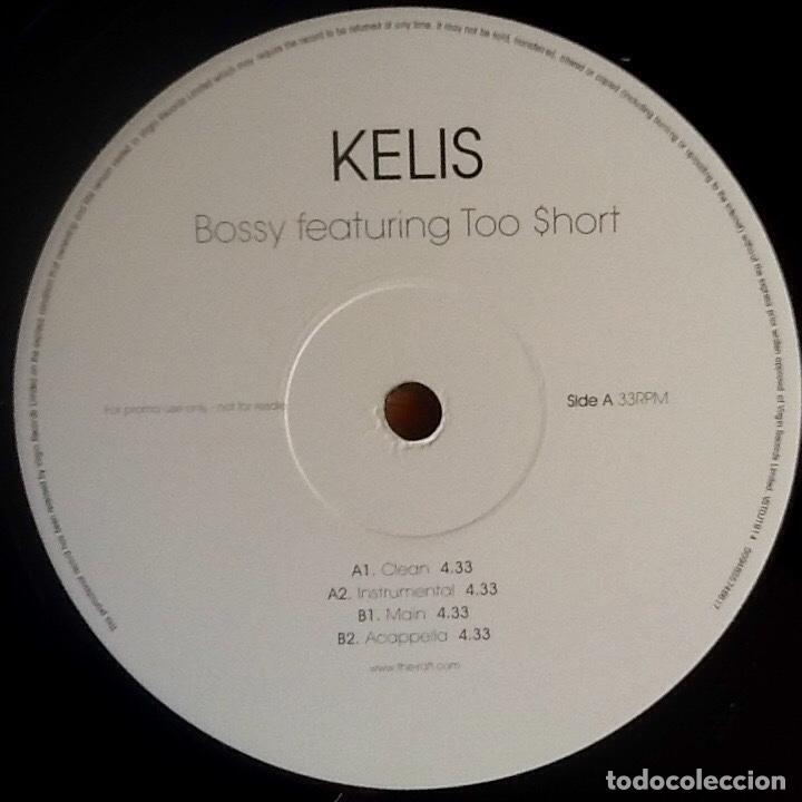 Discos de vinilo: KELIS feat. TOO $HORT : BOSSY [VIRGIN - EEC 2006] 12&rdquo; - Foto 3