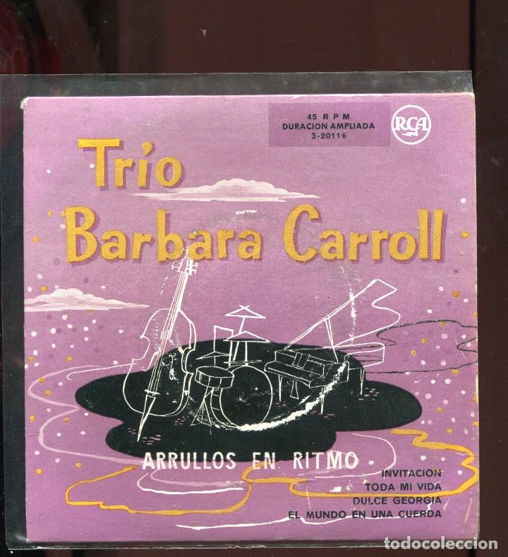 Discos de vinilo: Trio Barbara Carroll . arrulos en ritmo. ep rca - Foto 1