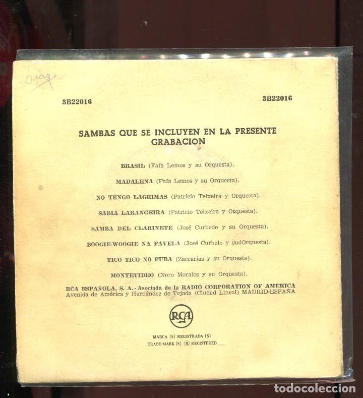 Discos de vinilo: Sambas. orquesta varias. 2 eps doble rca 1958. buenos - Foto 2