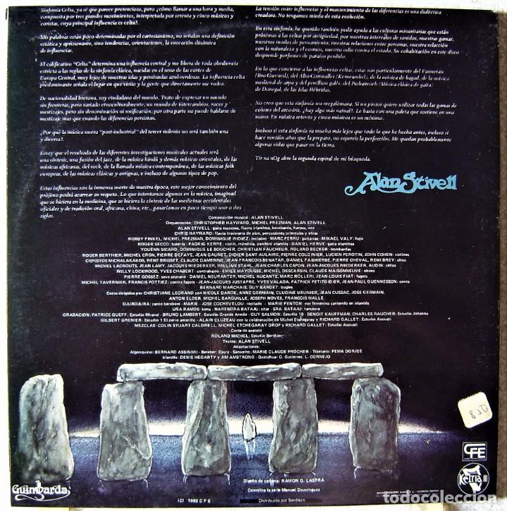 Discos de vinilo: ALAN STIVELL.SINFONIA CELTA...DOBLE LP...EX - Foto 2