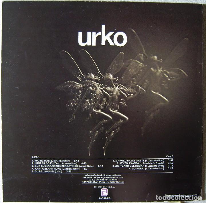 Discos de vinilo: URKO.BILTZEN..FOLK-ROCK PROGRESIVO VASCO...VINILO EX - Foto 2