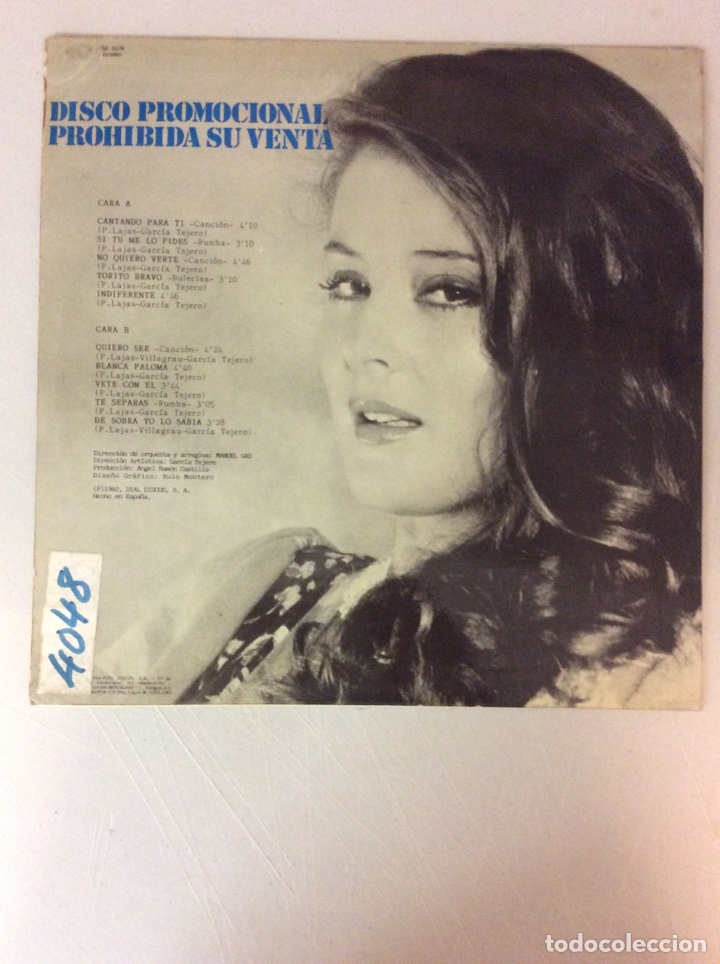 Discos de vinilo: Ana Mar&iacute;a. Cantando para ti - Foto 2