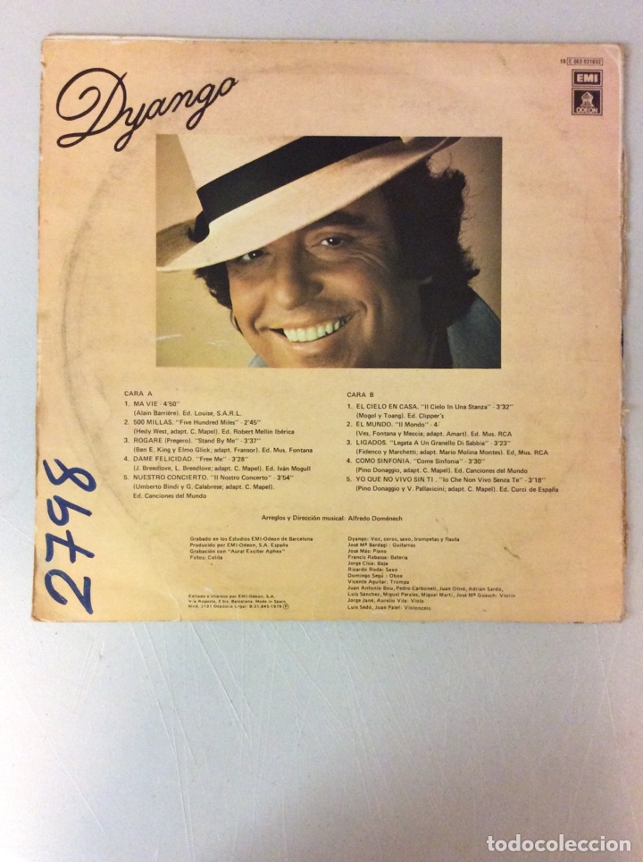 Discos de vinilo: El cielo en casa. Dyango - Foto 2