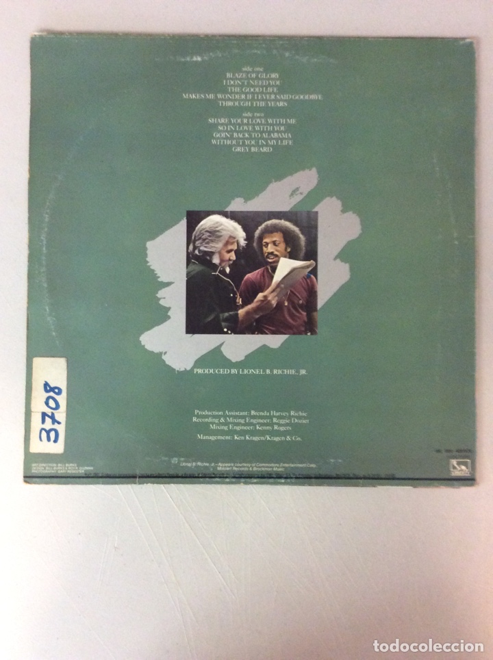 Discos de vinilo: Kenny Rogers. Share your love. Comparte tu amor - Foto 2