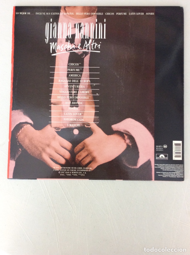 Discos de vinilo: Lo mejor de... Gianna Nannini. Maschi e Altri - Foto 2