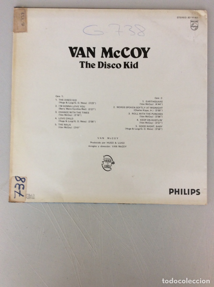 Discos de vinilo: Van McCoy. The disco kid - Foto 2