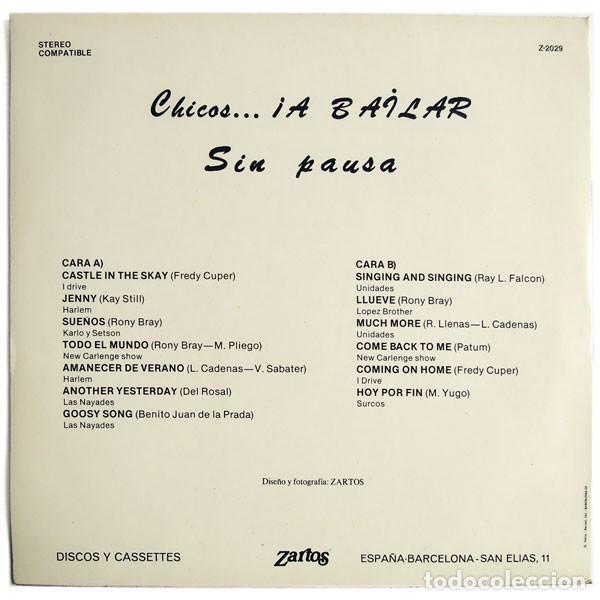 Discos de vinilo: Various &ndash; Chicos... &iexcl;A Bailar! Sin Pausa-SPAIN-1975-LP - Foto 2