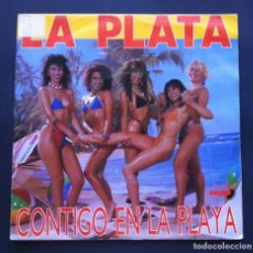 Discos de vinilo: LA PLATA - CONTIGO EN LA PLAYA - SINGLE 1990 - DALBO