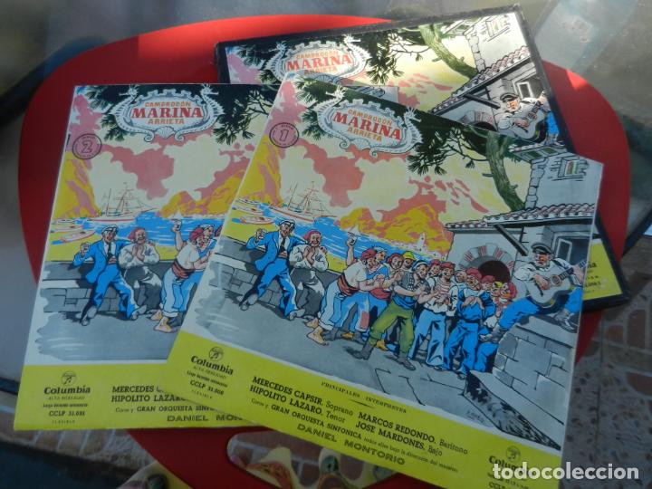Vinyl records: MARINA CAMPROD&Oacute;N/ARRIETA - D. MONTORIO - OBRA COMPLETA 2 DISCOS - COLUMBIA MICROSURCO.