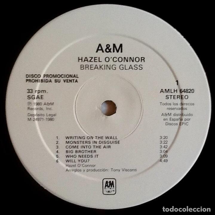 Discos de vinilo: HAZEL OCONNOR : BREAKING GLASS [A&M - ESP 1980] LP - Foto 3