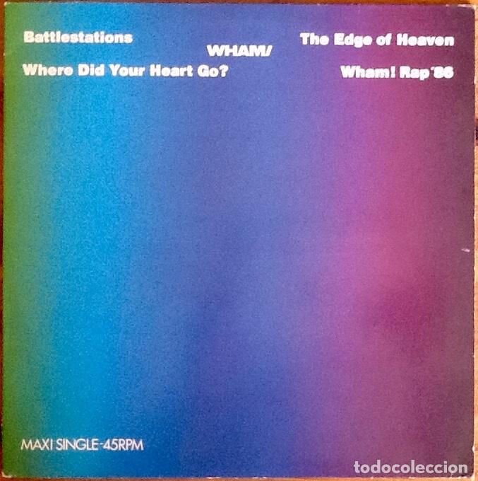 Discos de vinilo: WHAM! : BATTLESTATIONS [EPIC - ESP 1986] 12&rdquo; - Foto 1