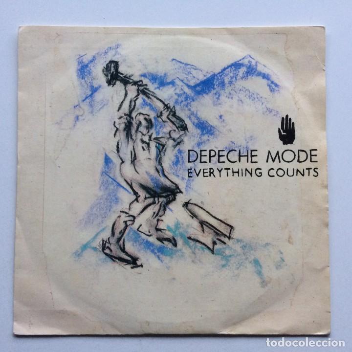 DEPECHE MODE ‎– EVERYTHING COUNTS / WORK HARD , SCANDINAVIA,1983 MUTE (Música - Discos de Vinilo - Singles - Pop - Rock Internacional de los 80)