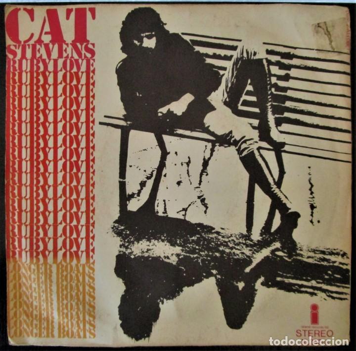 Discos de vinilo: CAT STEVENS - RUBYLOVE - LONGER BOATS - SINGLE - Foto 1