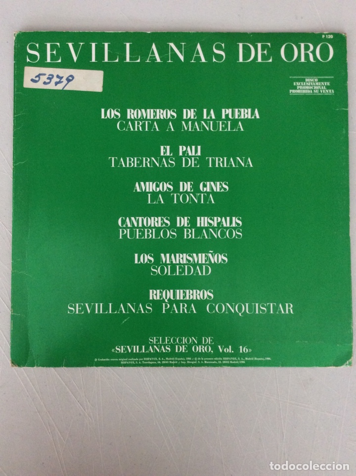 Disques de vinyle: Sevillanas de oro volumen 16