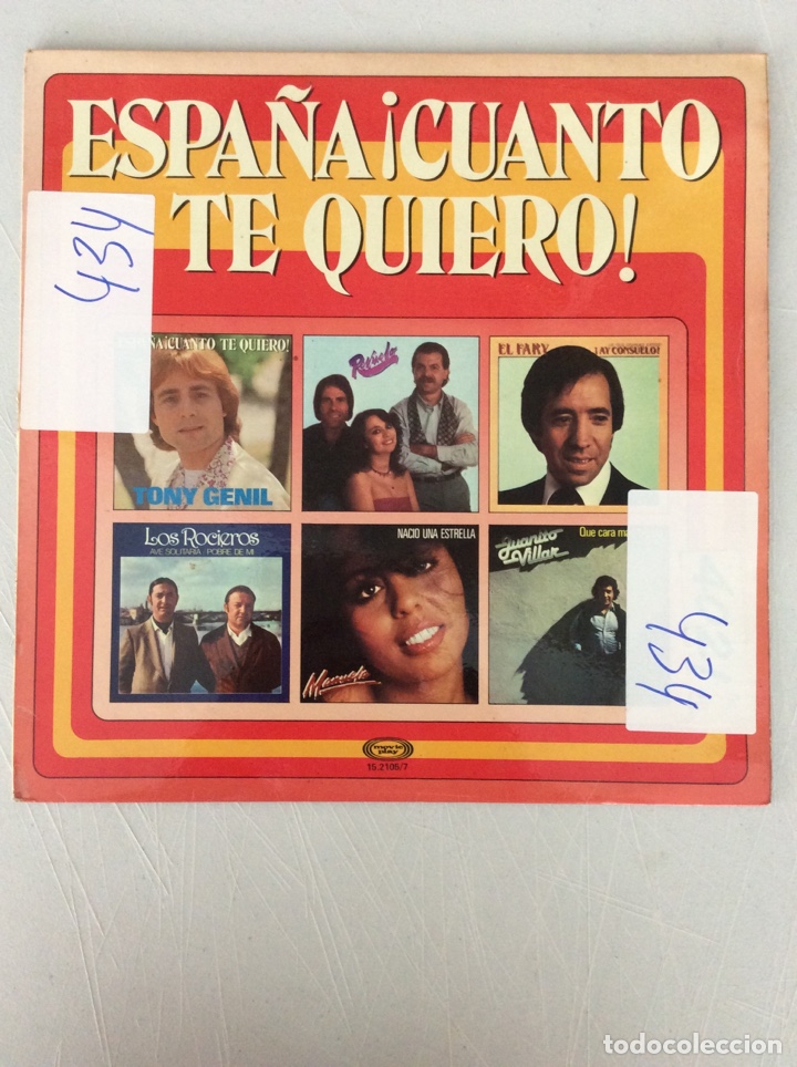 Disques de vinyle: Espa&ntilde;a &iexcl;cuanto te quiero!