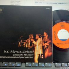 Discos de vinilo: BOB DYLAN SINGLE POSITIVELY 4 TH STREET ESPAÑA 1971 CARPETA DOBLE