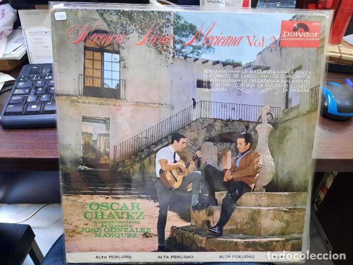 Disques de vinyle: Oscar Ch&aacute;vez, Guitarra Jos&eacute; Gonz&aacute;lez M&aacute;rquez Herencia L&iacute;rica Mexicana, vol. 2 - LP. Polydor 1966