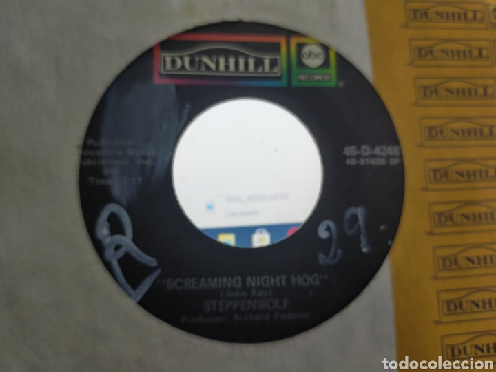 Discos de vinilo: Steppenwolf single screaming night hog u.s.a. - Foto 1