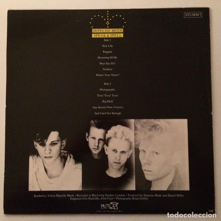 Discos de vinilo: Depeche Mode &lrm;&ndash; Speak & Spell , Sweden 1989 Mute* - Foto 2