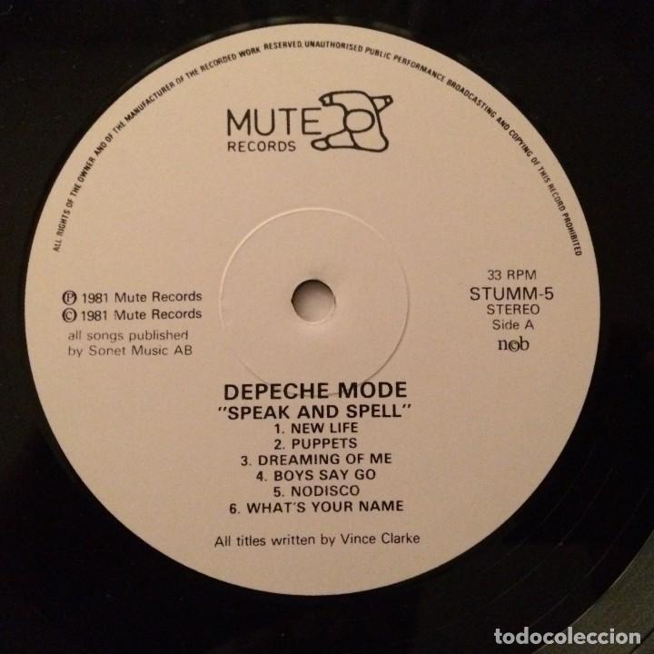 Discos de vinilo: Depeche Mode &lrm;&ndash; Speak & Spell , Sweden 1989 Mute* - Foto 3
