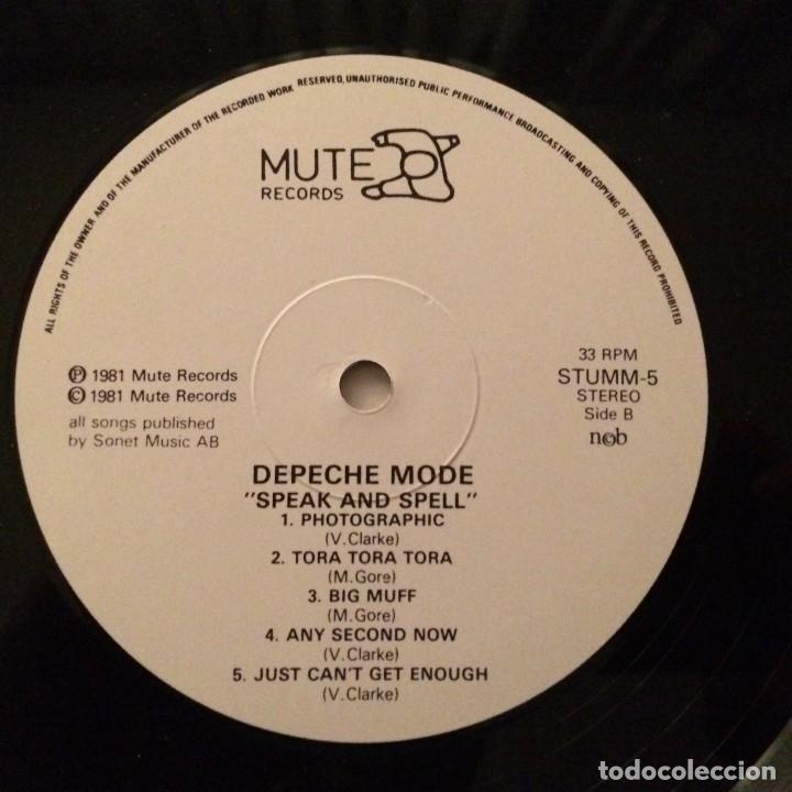 Discos de vinilo: Depeche Mode &lrm;&ndash; Speak & Spell , Sweden 1989 Mute* - Foto 4