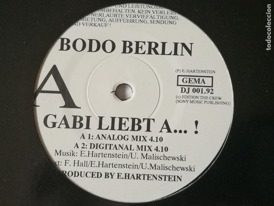 Discos de vinilo: Bodo Berlin - Gabi Liebt A... ! - 1991 - Foto 1