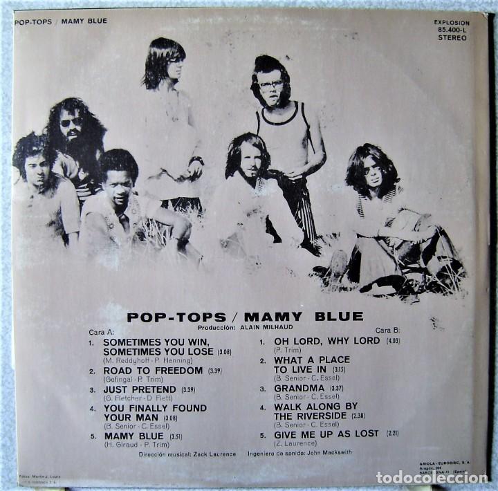 Discos de vinilo: POP-TOPS.MAMY BLUE...EX+...1&ordf; EDICION 1971 - Foto 2