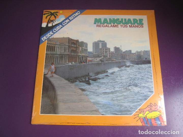 Disques de vinyle: Grupo Manguare &lrm;&ndash; Regalame Tus Manos - LP AREITO FONOMUSIC 1987 PRECINTADO - LATIN SON CUBA