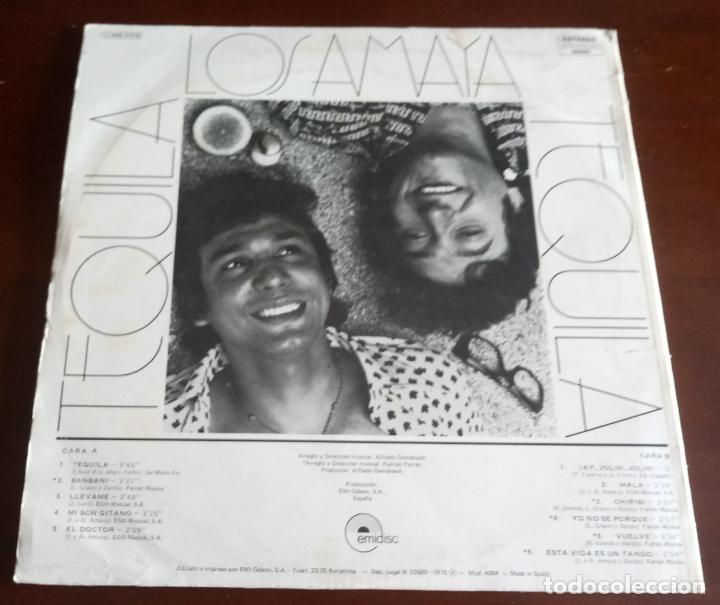 Discos de vinilo: LOS AMAYA - TEQUILA - LP - 1975 - Foto 2