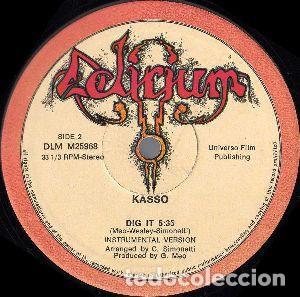 Discos de vinilo: Kasso &ndash; Dig It-ITALY-1982-MAXI SINGLE - Foto 2