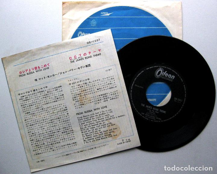 Discos de vinilo: John Barry, Matt Monro - From Russia With Love (James Bond 007) - Single Odeon 1964 Japan BPY - Foto 2 - 286723273