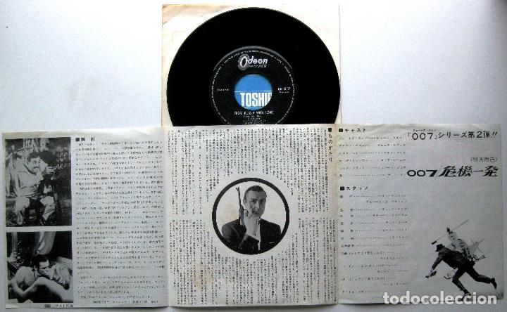 Discos de vinilo: John Barry, Matt Monro - From Russia With Love (James Bond 007) - Single Odeon 1964 Japan BPY - Foto 4 - 286723273
