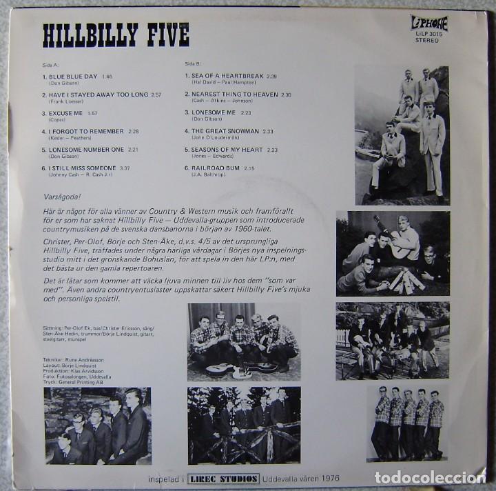 Discos de vinilo: HILLBILLY FIVE....EX...SUECIA...RARO - Foto 2