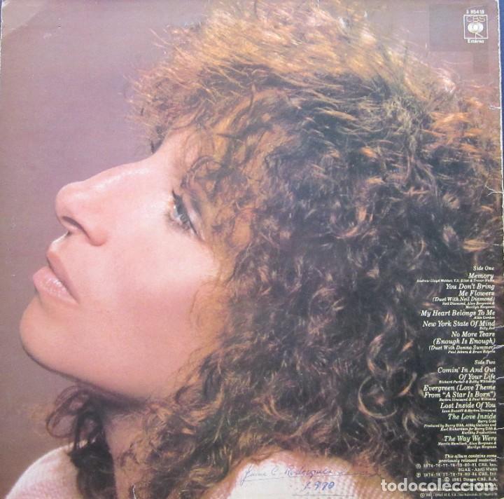 Discos de vinilo: BARBRA STREISAND - MEMORIES - Foto 2