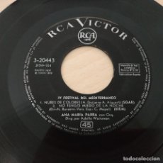 Disques de vinyle: ANA MARIA PARRA CON ADOLFO WAITZMAN Y CON LOS SONOR - NUBES DE COLORES +3 EP 1962 (SOLO EL VINILO). Lote 286752483