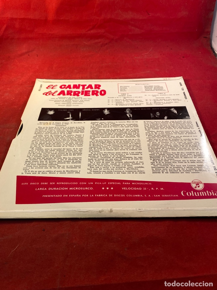 Discos de vinilo: EL CANTAR DEL ARRIERO - Foto 2