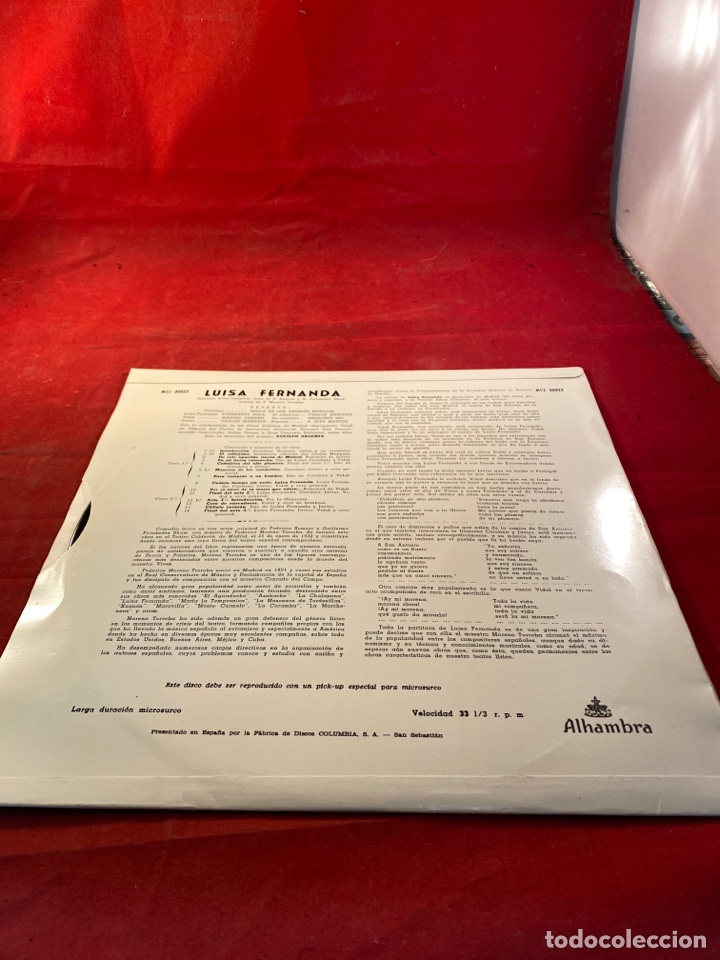 Discos de vinilo: LUISA FERNANDA - Foto 2