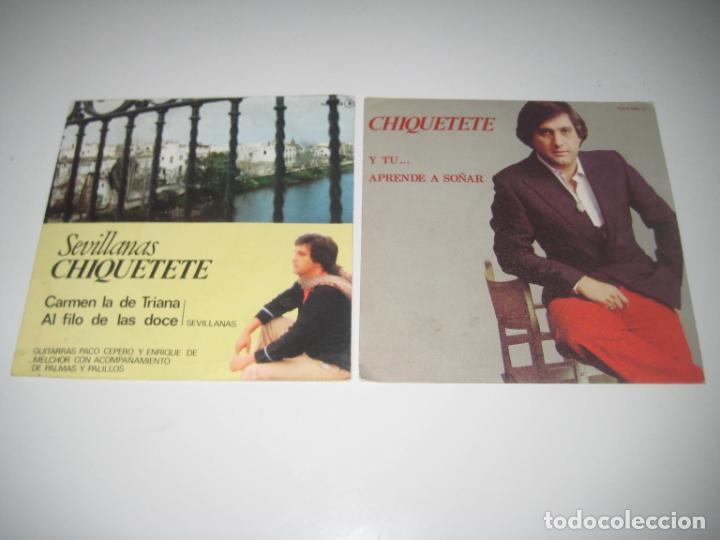 Discos de vinilo: Chiquetete - Lote 2 singles - Foto 1