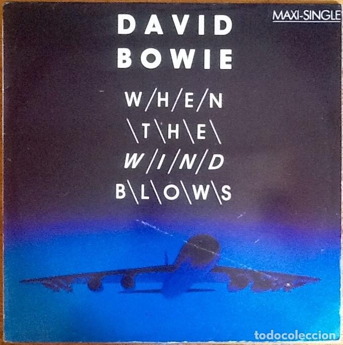 Discos de vinilo: DAVID BOWIE : WHEN THE WIND BLOWS [VIRGIN - ESP 1986] 12&rdquo; - Foto 1