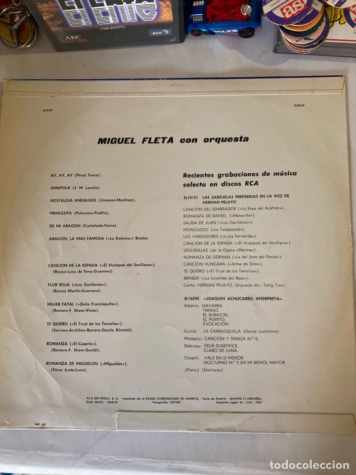 Discos de vinilo: MIGUEL FLETA-1961 - Foto 2