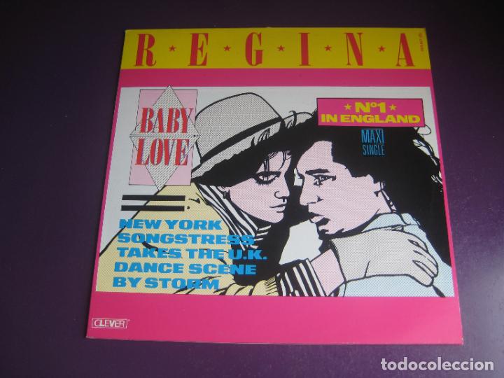 REGINA - BABY LOVE - MAXI SINGLE ZAFIRO 1986 - ELECTRONICA POP 80'S - SIN USO - DISCO 80'S (Música - Discos de Vinilo - Maxi Singles - Disco y Dance)