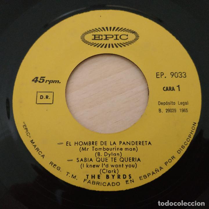 Discos de vinilo: THE BYRDS - MR. TAMBOURINE MAN +3 MUY RARO EP SPAIN 1966 (SE VENDE SOLO EL VINILO, SIN PORTADA) - Foto 2 - 287025323
